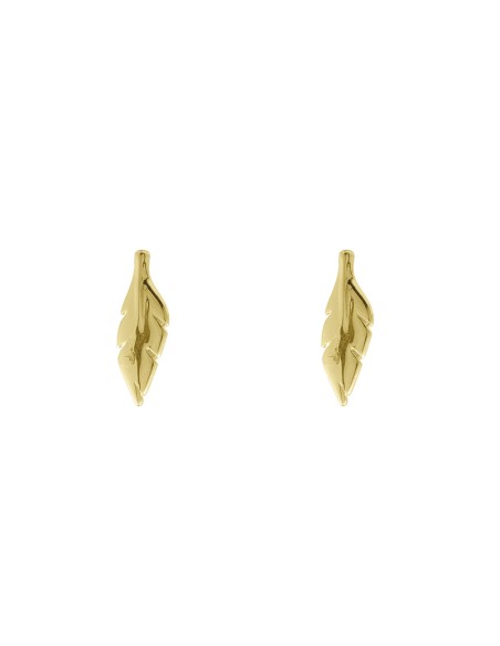 Pendientes Pluma oro