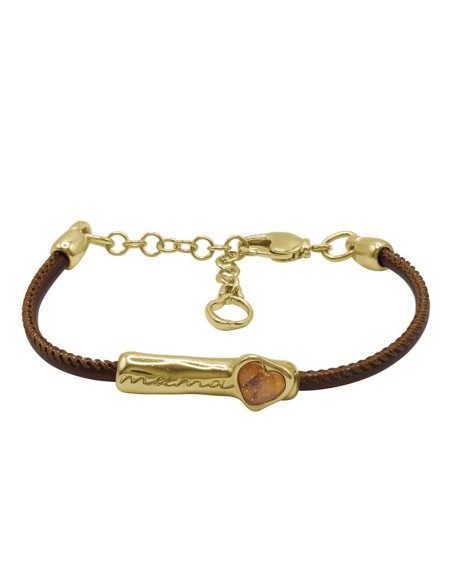 Pulsera Serena oro marrón