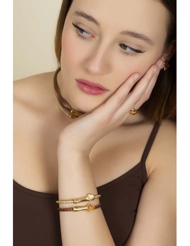 Pulsera Serena oro beige