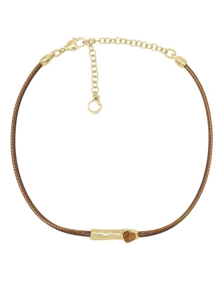 Collar Serena oro marrón