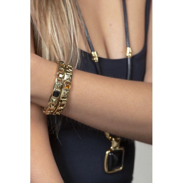 Pulsera Mini Metal Kubik Oro