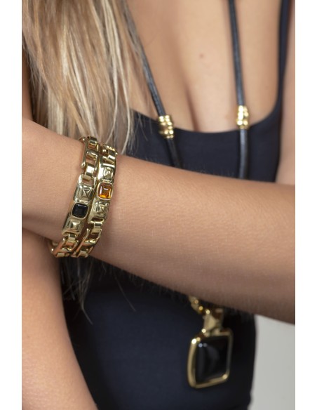 Pulsera Mini Metal Kubik Oro