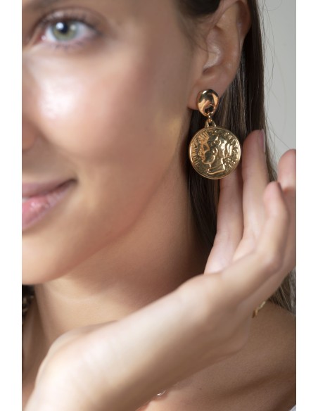 Pendientes Français oro