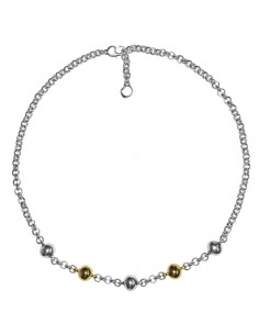 Collar Biela Gold